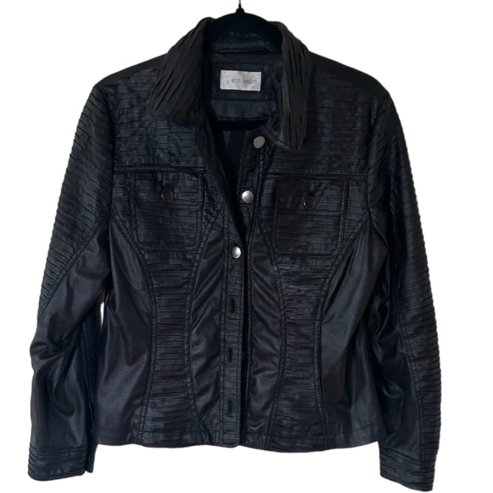 Erin by Erin London Black Shimmer Jacket Sz: Small  135
